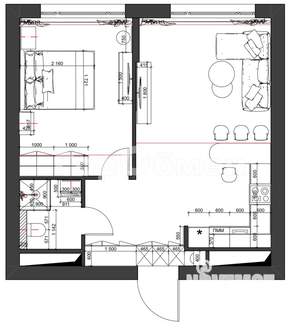 1-к квартира, вторичка, 50м2, 19/23 этаж