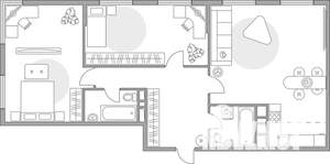 3-к квартира, строящийся дом, 87м2, 12/23 этаж