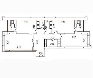 3-к квартира, вторичка, 82м2, 23/23 этаж
