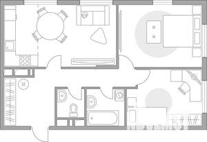 3-к квартира, вторичка, 69м2, 4/23 этаж