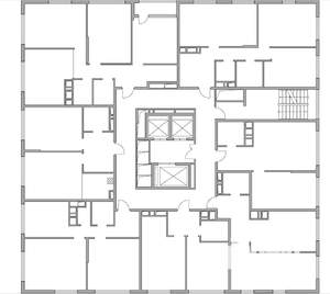 2-к квартира, строящийся дом, 44м2, 20/23 этаж