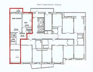 2-к квартира, вторичка, 78м2, 2/17 этаж