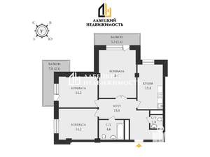 3-к квартира, вторичка, 84м2, 3/18 этаж