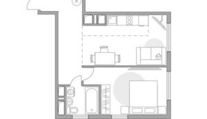 2-к квартира, вторичка, 44м2, 21/23 этаж