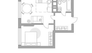 2-к квартира, вторичка, 41м2, 3/23 этаж