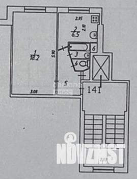 1-к квартира, вторичка, 32м2, 9/9 этаж
