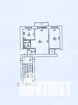 2-к квартира, вторичка, 41м2, 5/5 этаж