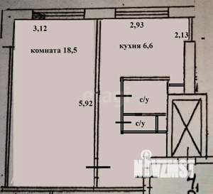 1-к квартира, вторичка, 32м2, 3/9 этаж