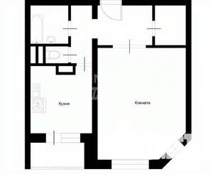 1-к квартира, вторичка, 42м2, 6/17 этаж