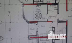 1-к квартира, вторичка, 37м2, 15/18 этаж