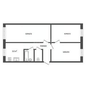 3-к квартира, вторичка, 64м2, 4/5 этаж