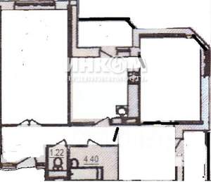 2-к квартира, вторичка, 66м2, 4/17 этаж