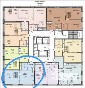 1-к квартира, вторичка, 45м2, 16/23 этаж