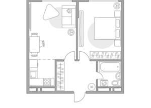 2-к квартира, строящийся дом, 49м2, 6/23 этаж