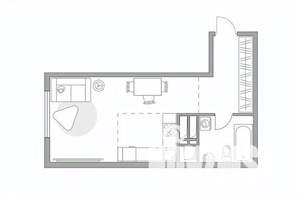Студия квартира, вторичка, 28м2, 15/23 этаж