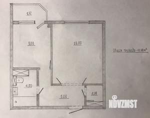 1-к квартира, вторичка, 41м2, 13/26 этаж