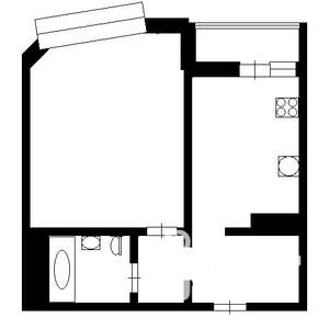 1-к квартира, вторичка, 46м2, 19/25 этаж