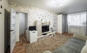 2-к квартира, вторичка, 41м2, 1/5 этаж