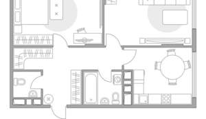 2-к квартира, строящийся дом, 57м2, 11/13 этаж