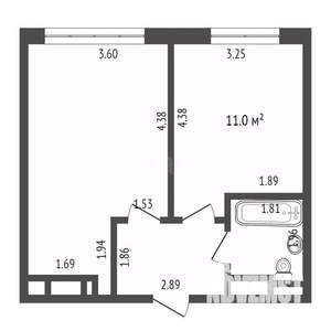 2-к квартира, вторичка, 41м2, 23/23 этаж